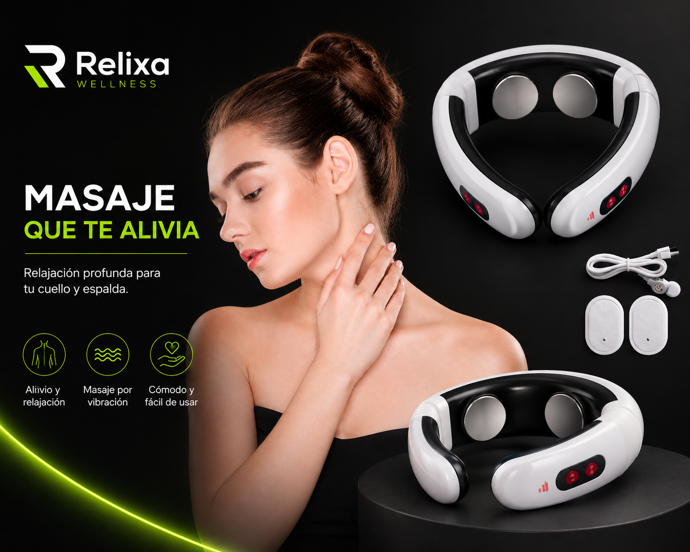 Relixa Pulse – Masajeador Cervical Inteligente