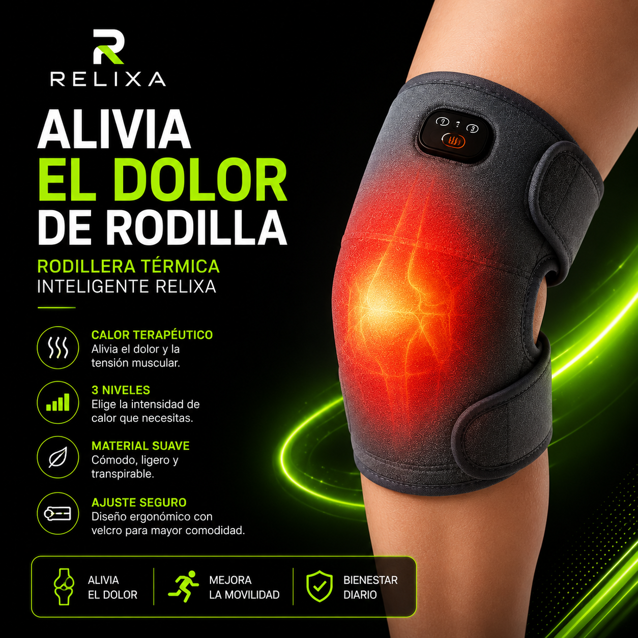 Rodillera Térmica Inteligente Relixa
